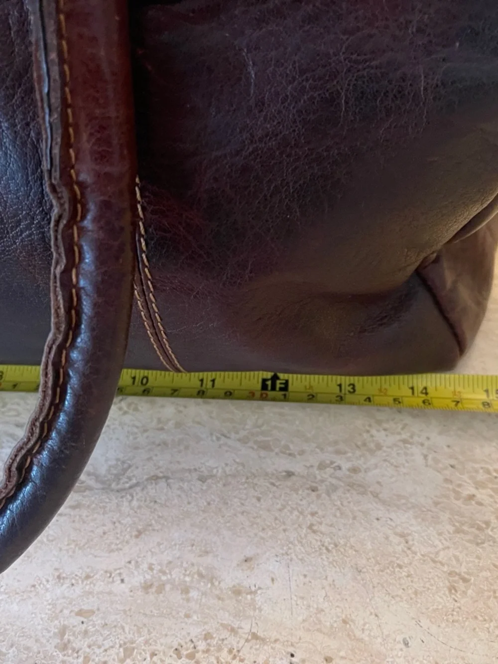 Jack Georges Brown Leather Messenger Gym Briefcase Laptop Bag Strap Unisex